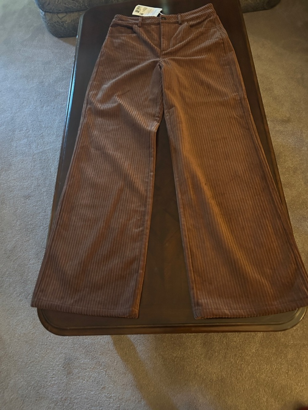 Sézane 70s trousers BNWT Brown Corduroy Wide-Leg Pants super cute🤎